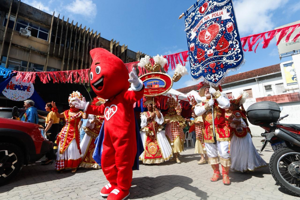 Carnaval 2026: em ritmo de folia, Hemope lança campanha para reforça doação de sangue (Foto: Marina Torres)