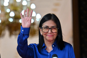 Presidente interina da Venezuela, Delcy Rodr&iacute;guez