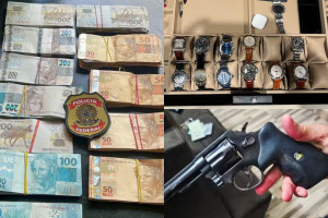 Bens apreendidos pela pol&iacute;cia federal na segunda fase da Opera&ccedil;&atilde;o Compliance Zero. 