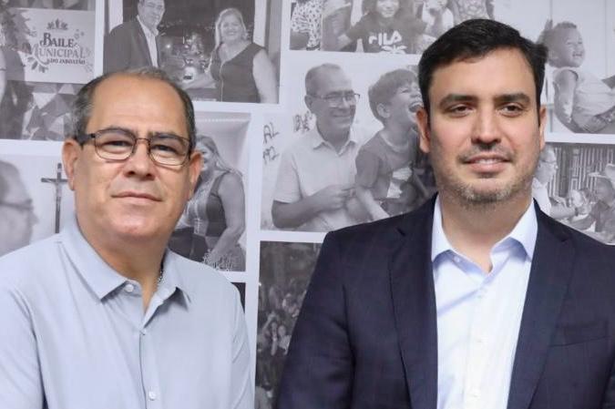 Mano Medeiros (à esq.) e Armando Bisneto (à dir.)/Divulgação/PMJG