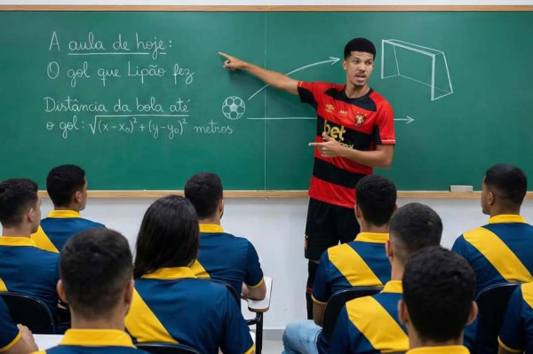 Sport cria imagem com IA para provocar ap&oacute;s jogo contra o Retr&ocirc;/Reprodu&ccedil;&atilde;o/Sport