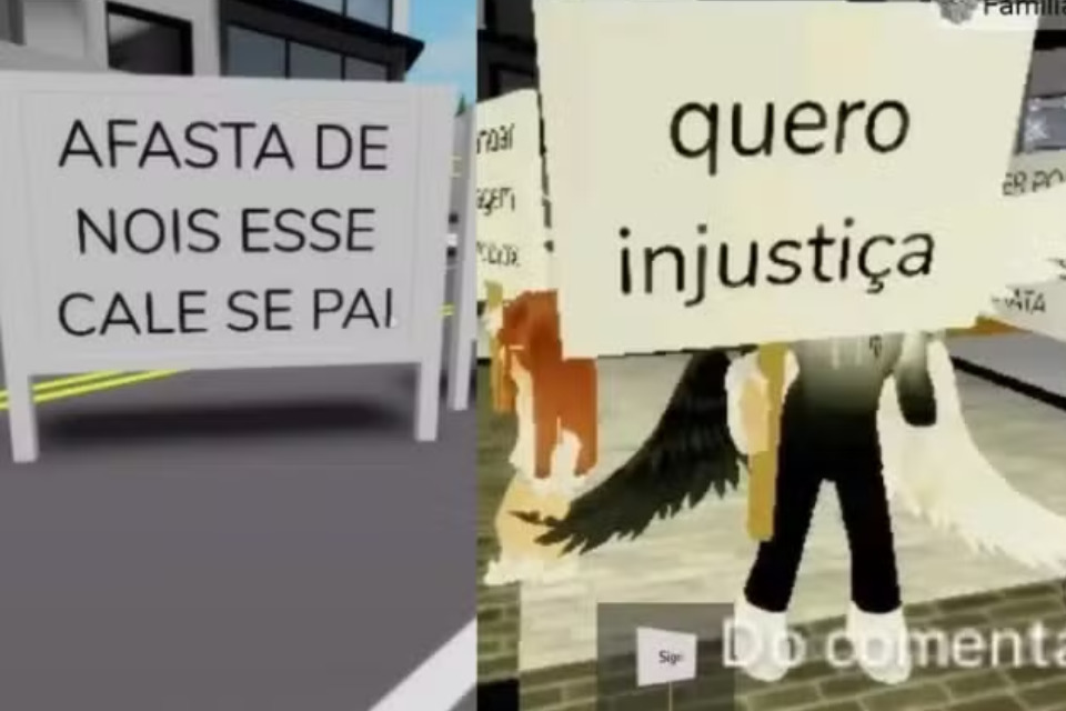 Protesto no Roblox mostrou indignação sobre nova medida de segurança/Foto: Reprodução/Redes sociais