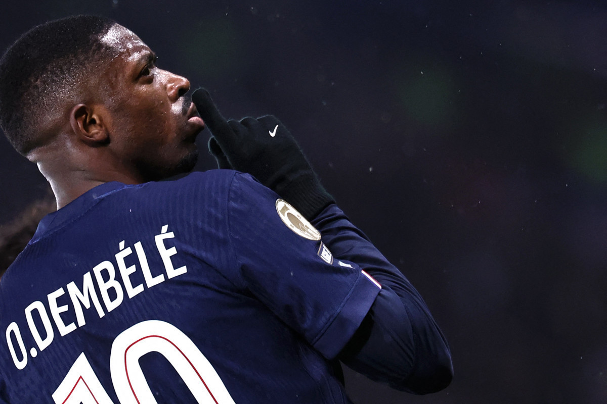  Ousmane Dembele, atacante do Paris Saint-Germain/ANNE-CHRISTINE POUJOULAT / AFP