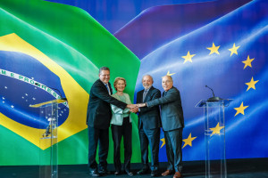 Presidente da Rep&uacute;blica, Luiz In&aacute;cio Lula da Silva, durante declara&ccedil;&atilde;o &agrave; imprensa. Pal&aacute;cio do Itamaraty
