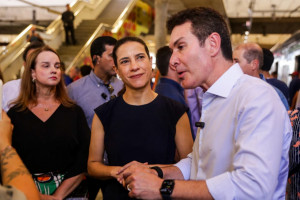 Raquel Lyra e Jader Filho fizeram vistoria no Metr&ocirc; do Recife 