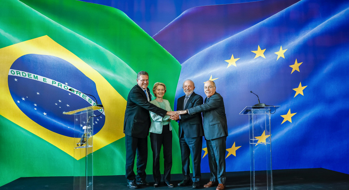 Presidente da República, Luiz Inácio Lula da Silva, durante declaração à imprensa. Palácio do Itamaraty/ Ricardo Stuckert / PR