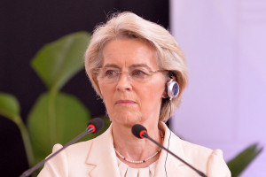 Presidente da Comiss&atilde;o Europeia, Ursula von der Leyen