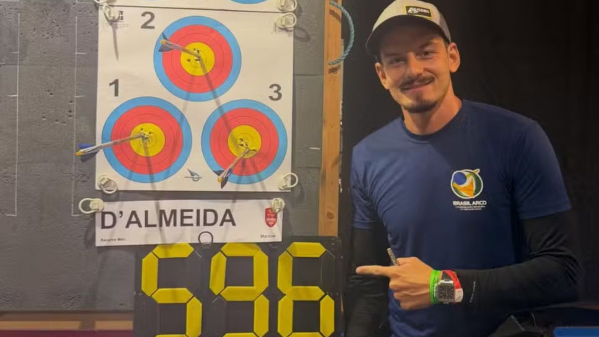 Marcus D'Almeida, atleta brasileiro de tiro com arco/Divulgação