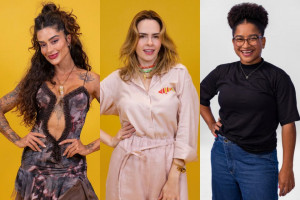 Na foto, da esquerda para a direita: Aline Campos, Ana Paula Renault e Milena 