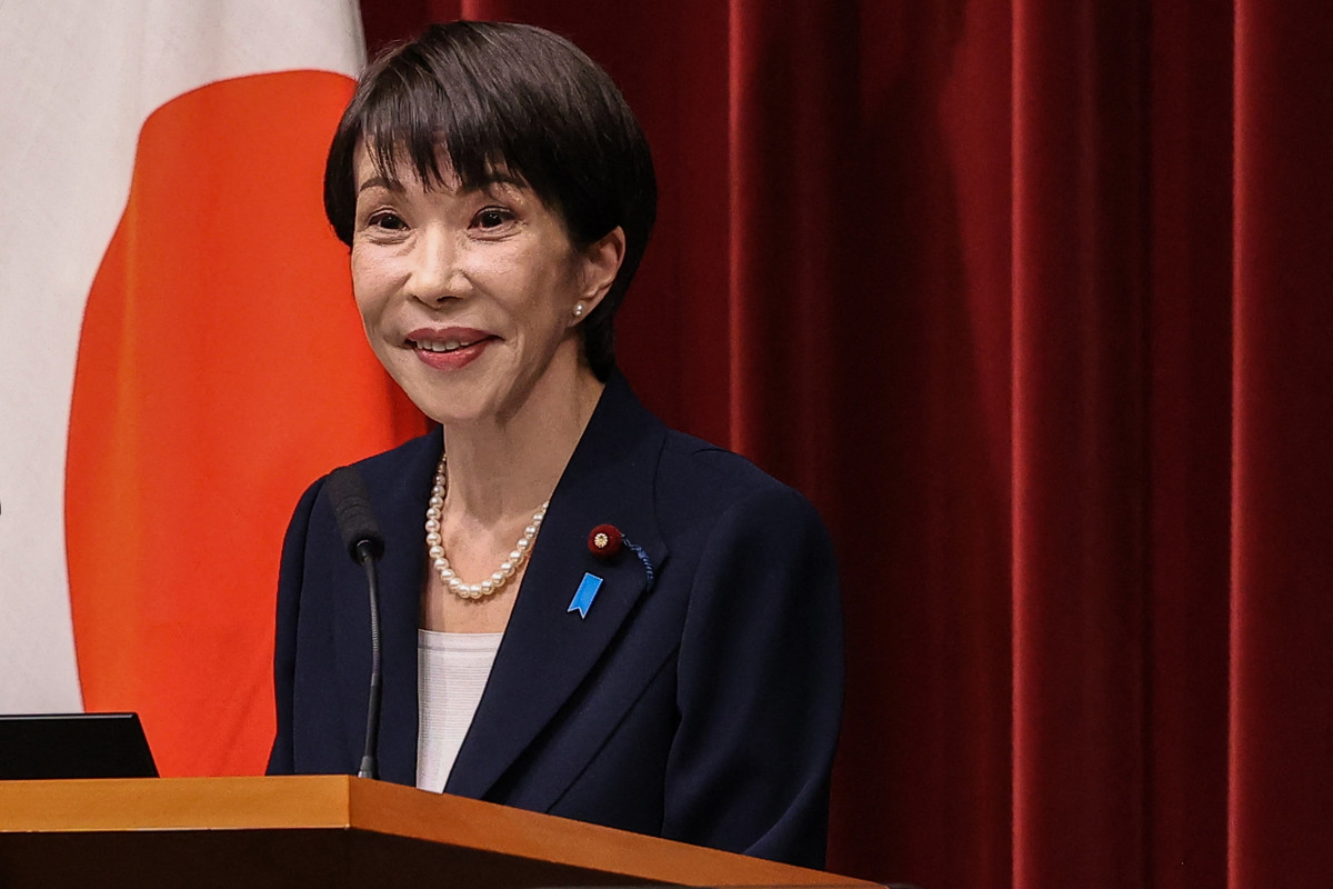 Sanae Takaichi, primeira-ministra do Japão/ Rodrigo Reyes Marin / POOL / AFP
