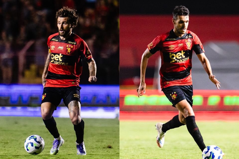 O meia Lucas Lima e o volante Lucas Kal em ação pelo Sport/Paulo Paiva/Sport Recife