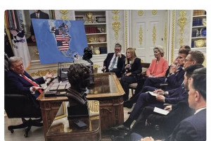 Imagem de IA comaprtilhada por Donald Trump