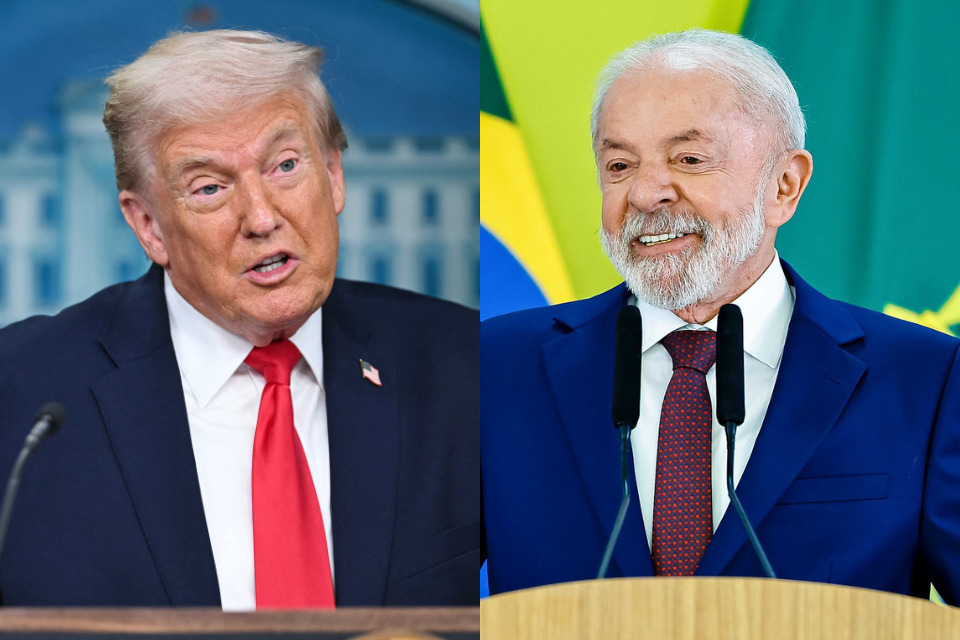 Presidente dos EUA, Donald Trump, e o presidente brasileiro, Lula/SAUL LOEB/AFP e Ricardo Stuckert/PR