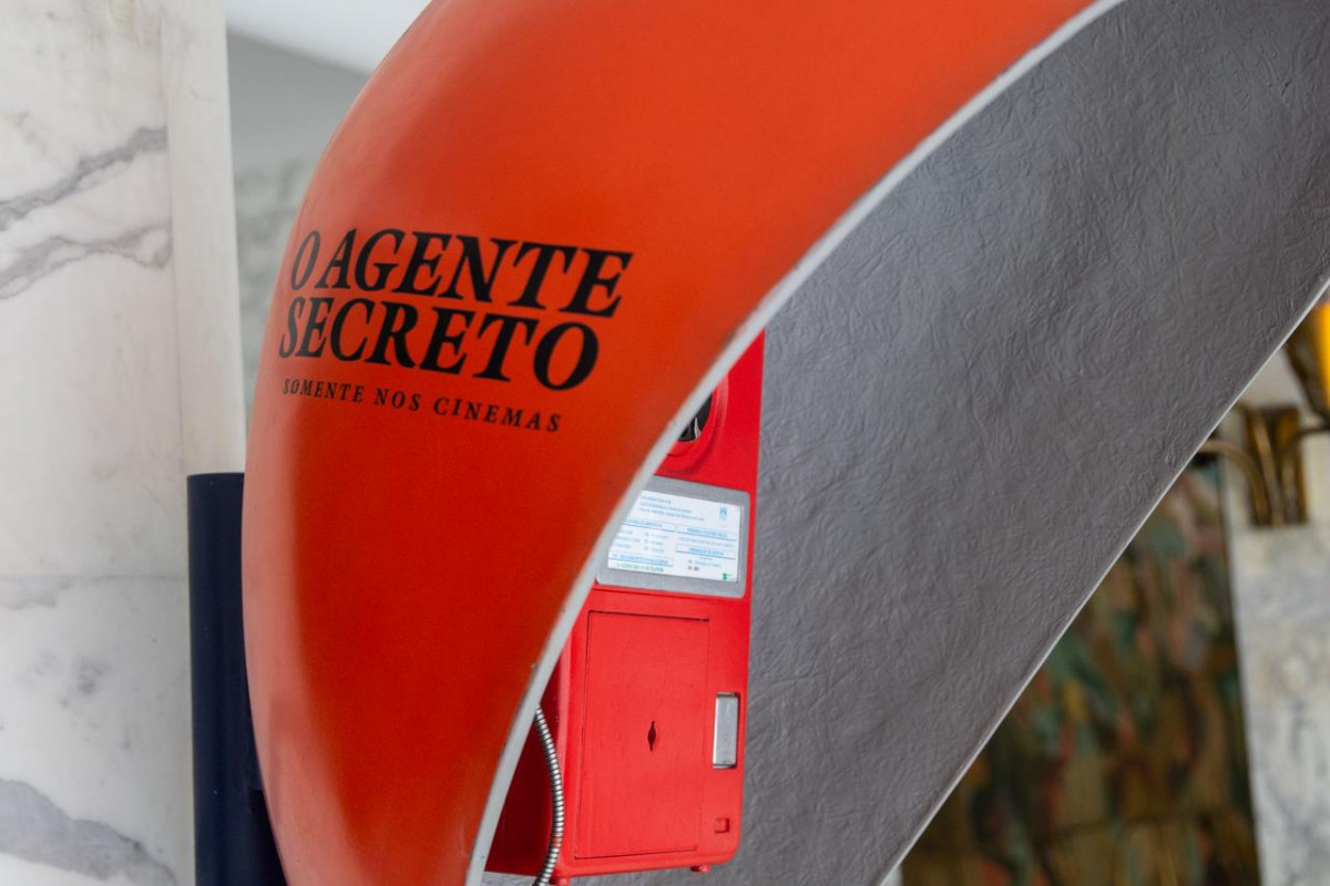 Orelhão do Agente Secreto no Cinema São Luiz
 (Marina Torres/ DP Foto)