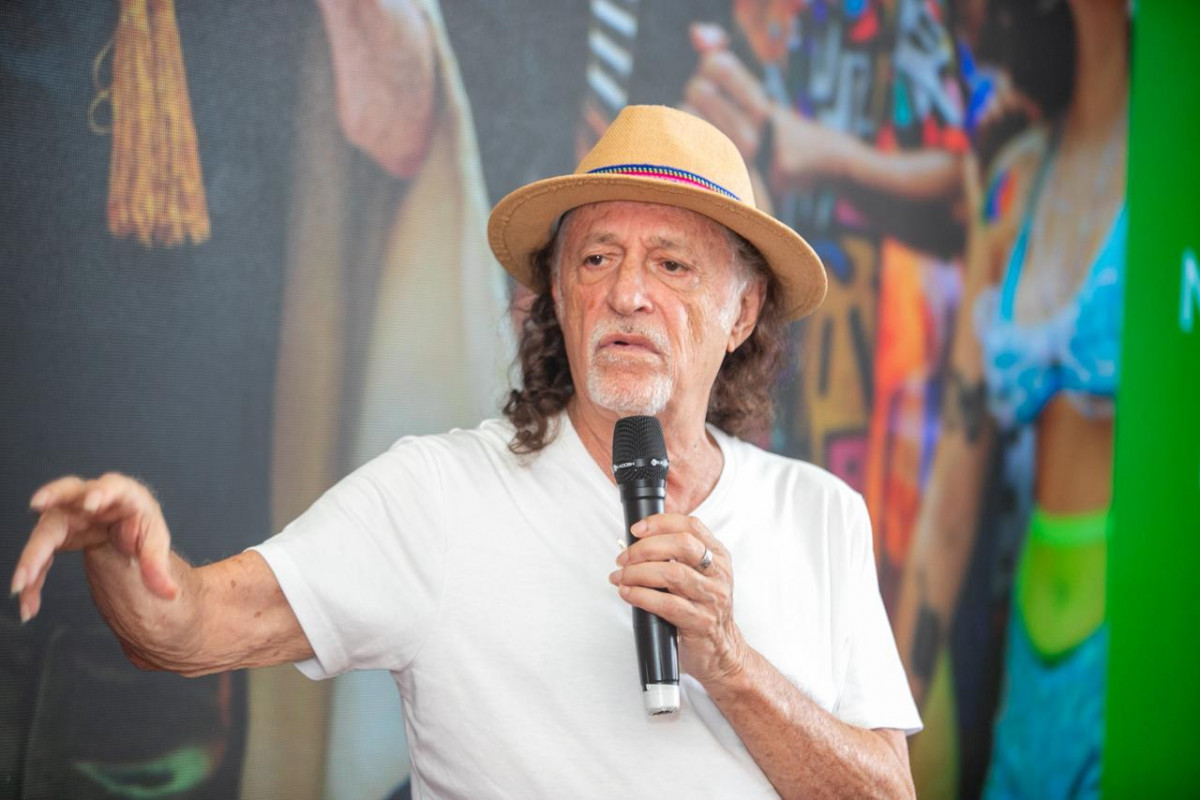 Alceu Valença durante coletiva de imprensa (Foto: Karol Rodrigues/DP Foto)