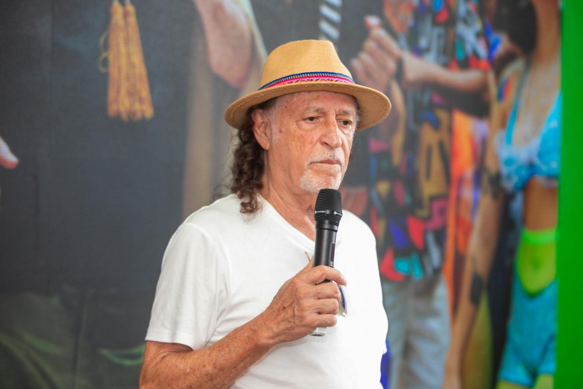 Alceu Valença durante coletiva de imprensa (Foto: Karol Rodrigues/DP Foto)