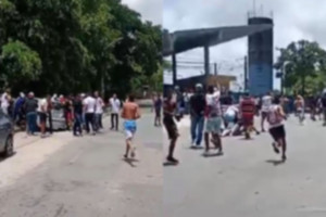 Brigas de torcidas organizadas antes do cl&aacute;ssico Santa Cruz x N&aacute;utico