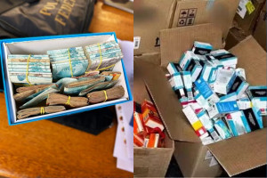 Dinheiro e rem&eacute;dios apreendidos em opera&ccedil;&atilde;o no RN