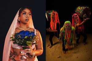 A rapper NandaTsunami e o trio colombiano Ghetto Kumb&eacute;. 