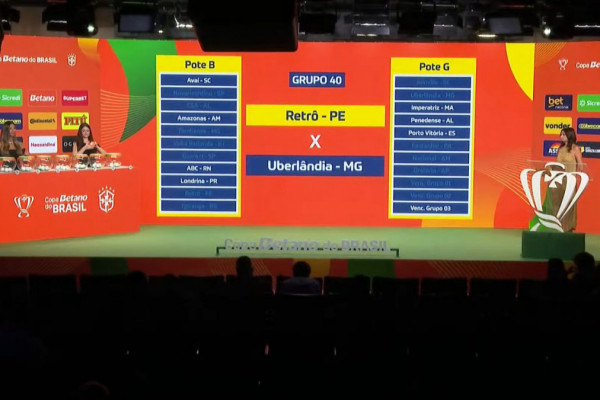 Uberlândia (MG) é o adversário do Retrô na Copa do Brasil. (Foto: Reprodução/CBFTV)
