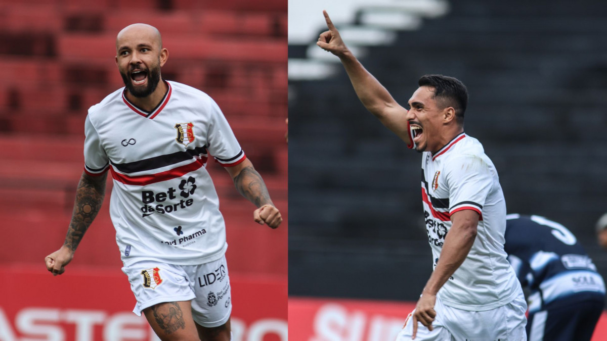 Patrick Allan e Willian Júnior, meias do Santa Cruz/Evelyn Victoria/SCFC