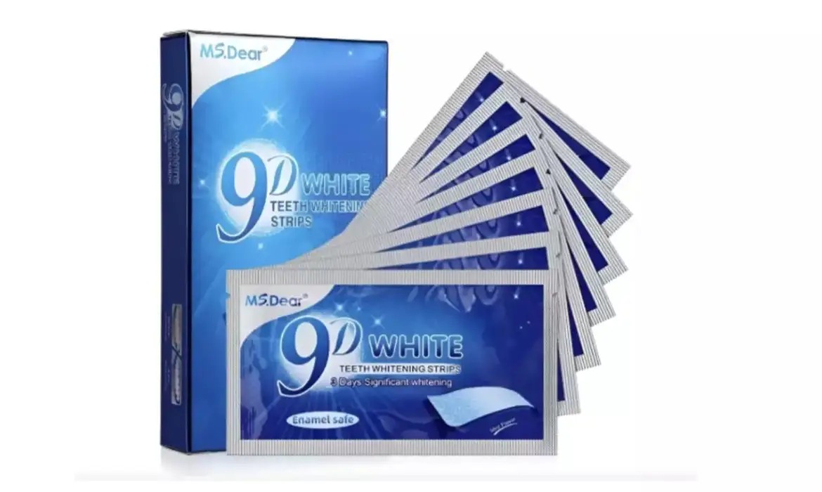 Fita 9D White Teeth Whitening Strips/VM Global Trade/Divulgação