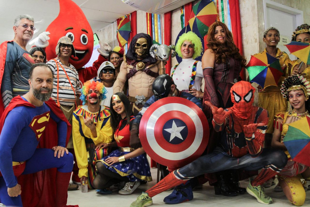 A Campanha de Carnaval do Hemope tem caráter preventivo e busca garantir o abastecimento adequado dos estoques de sangue
 (Foto: Marina Torres / DP Fotos)