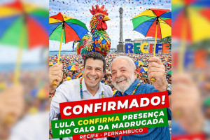Presidente do PT de Pernambuco diz que Lula vem ao Recife para desfile do Galo da Madrugada