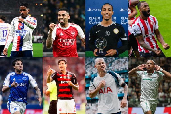 Endrick, Gabriel Jesus, Jo&atilde;o Pedro, Igor Thiago, Kaio Jorge, Pedro, Richarliso e Vitor Roque s&atilde;o os principais candidatos a vestir a camisa 9 da Sele&ccedil;&atilde;o Brasileira 