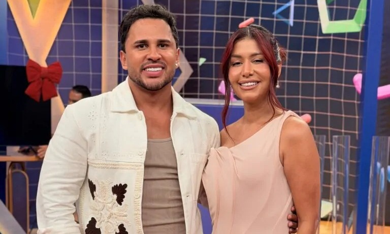  Priscila Senna no programa de Lucas Guimarães no SBT/Foto: Diego Marcel