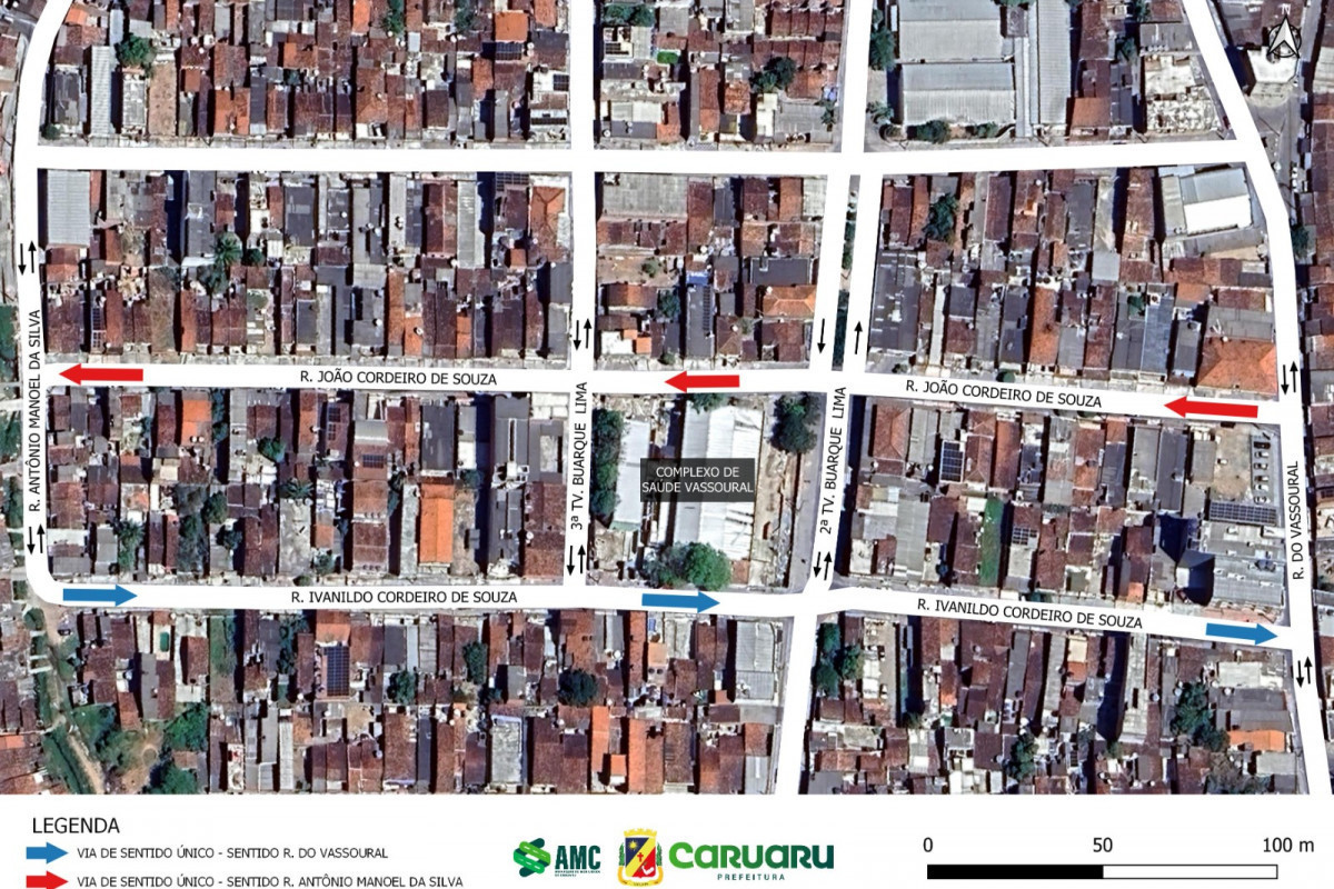 Binário no bairro Vassoural, em Caruaru/Foto: Divulgação