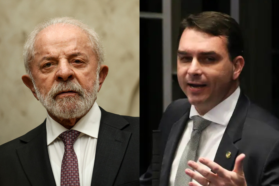 Lula e Flávio Bolsonaro/Marcelo Camargo/Agência Brasil e Fabio Rodrigues Pozzebom/Agência Brasil