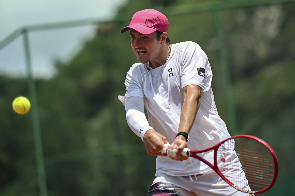 Tenista brasileiro João Fonseca/ MAURO PIMENTEL / AFP