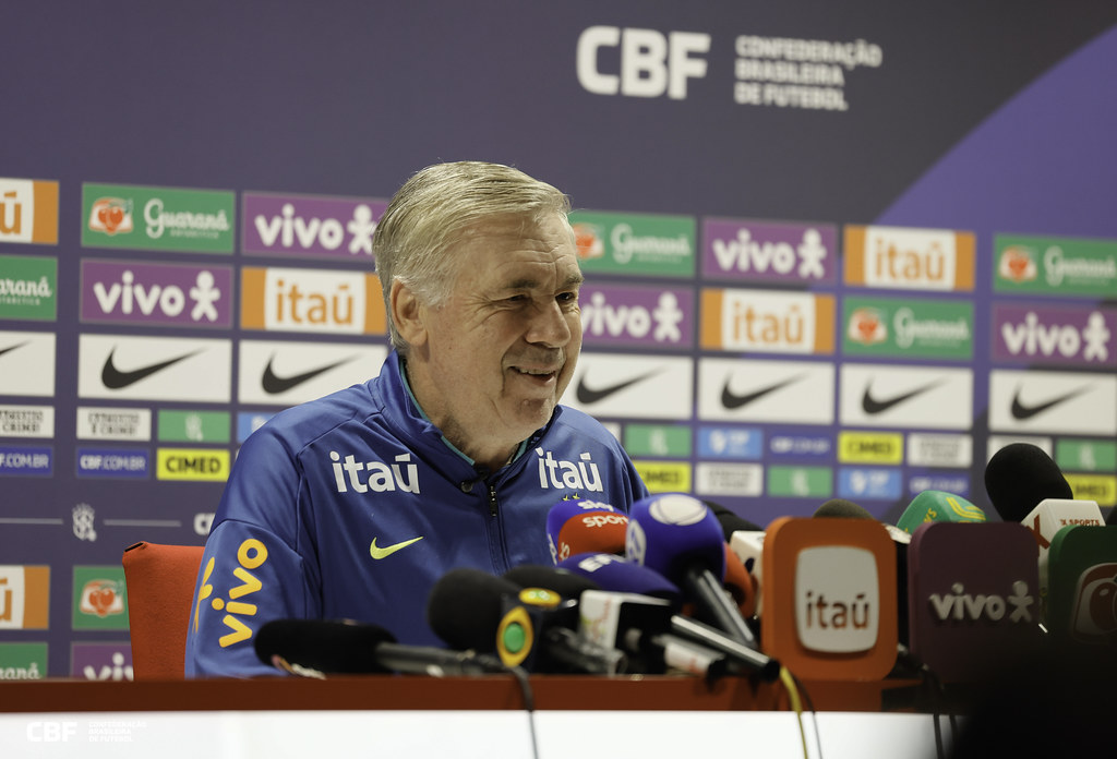 Carlo Ancelotti, técnico da Seleção Brasileira/Rafael Ribeiro/CBF