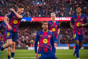 Lamine Yamal, atacante do Barcelona