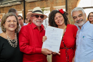 Teresa Leit&atilde;o, Lula, Dani Portela e Humberto Costa participaram de evento do PT 