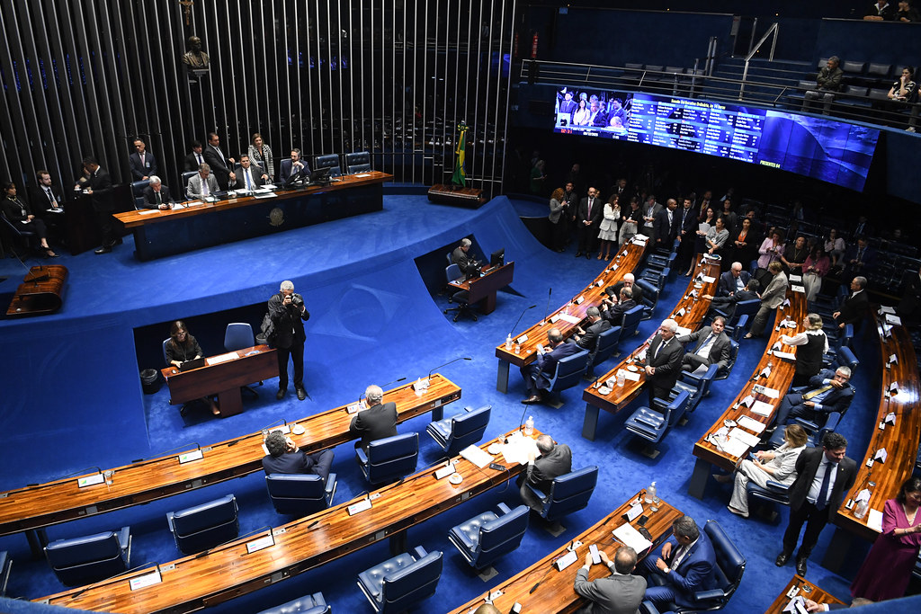 Bancada do PL no Senado tem 15 senadores, enquanto o PSD está com 14, seguido do MDB com 10/ Jonas Pereira/Agência Senado
