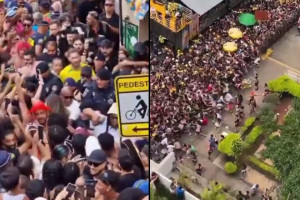 Por causa da superlota&ccedil;&atilde;o, os foli&otilde;es que precisavam de aux&iacute;lio tinham dificuldade de chegar at&eacute; os postos m&eacute;dicos