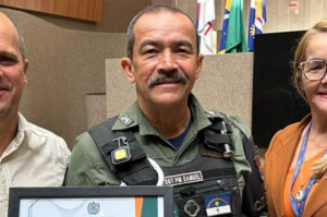 O policial militar Samuel de Ara&uacute;jo Lima.