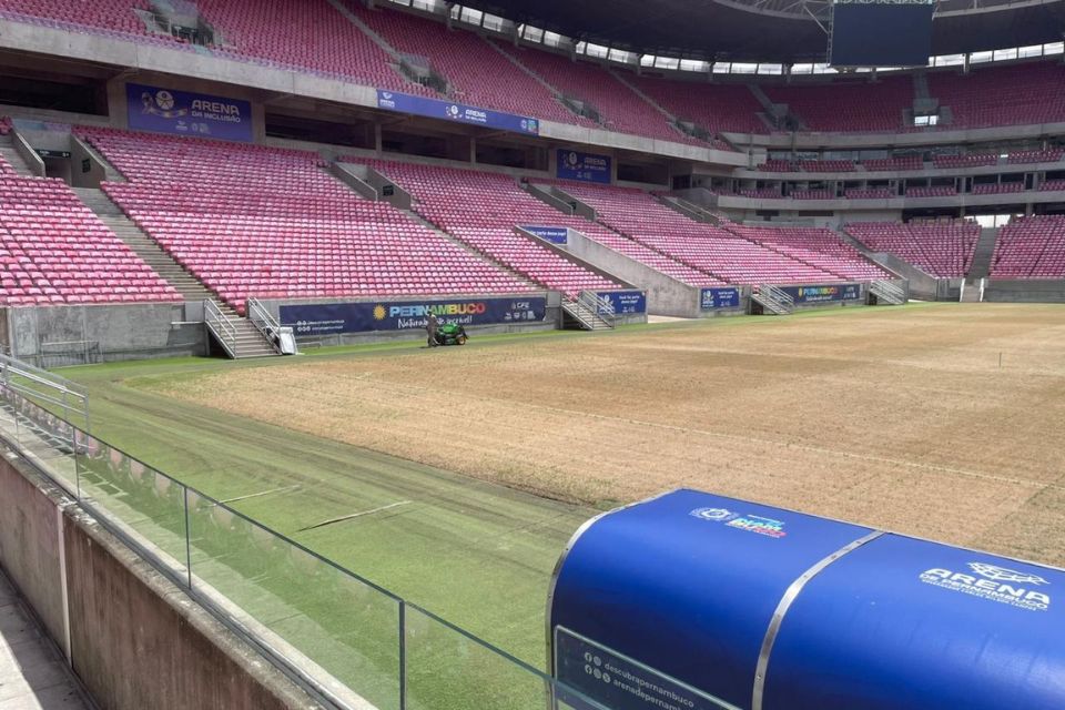 Arena de Pernambuco nesta segunda-feira, 9 de fevereiro/Cortesia