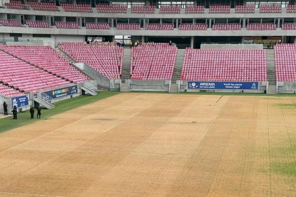 Arena de Pernambuco nesta segunda-feira, 9 de fevereiro/Cortesia