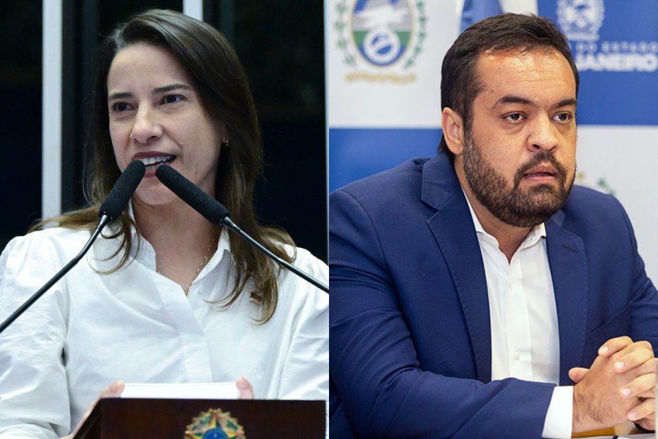 Governadora de Pernambuco, Raquel Lyra , e o governador do Rio de Janeiro, Cláudio Castro/Geraldo Magela/Agência Senado e Rogério Santana/Governo RJ
