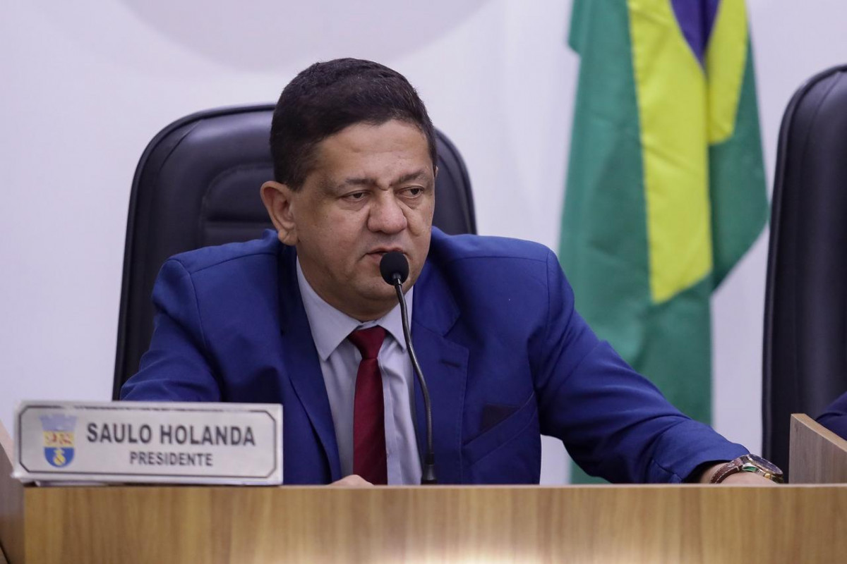 Presidente da Câmara de Olinda, vereador Saulo Holanda (MDB) (Foto: Rafael Vieira / DP Foto)