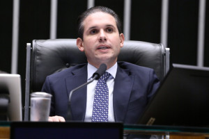 Presidente da C&acirc;mara dos Deputados, Hugo Motta (REPUBLICANOS - PB)