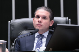 Presidente da C&acirc;mara dos Deputados, Hugo Motta (REPUBLICANOS - PB)