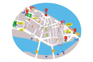 Mapa mostra os pontos de folia e servi&ccedil;os no Recife 