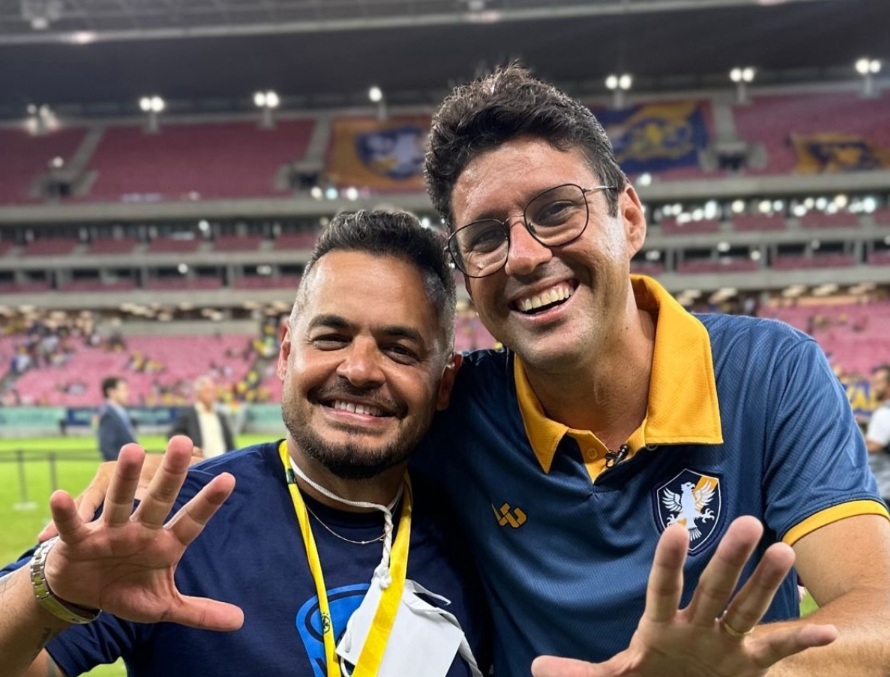 Laércio Guerra (esquerda) e Diego Cabral./Foto: Carol Bezerra/PMCg