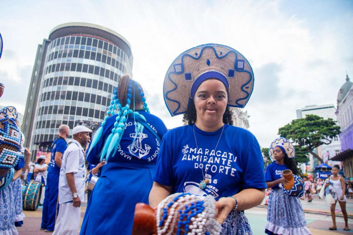 Crianças se apresentam no Tumaraca  (Foto: Karol Rodrigues/DP Foto)