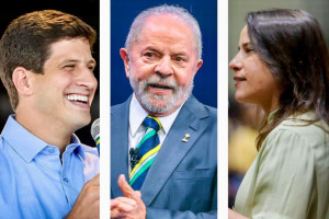 Jo&atilde;o Campos, Lula e Raquel Lyra