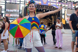 Liz Albuquerque veio de Bras&iacute;lia para brincar o carnaval